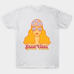 Good Vibes Hippie Girl Tee! T-Shirt